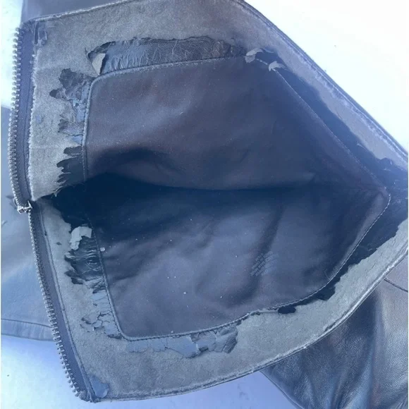 GUESS Black Genuine Leather Over The Knee Heeled Boots size 8.5 - Picture 14 of 16